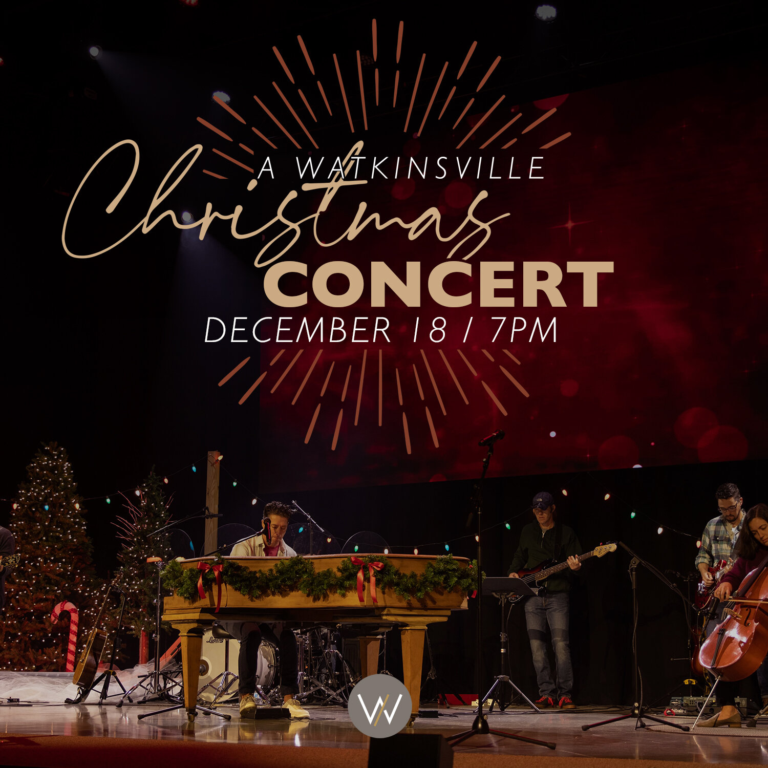 One of our favorite nights of the year is almost here! Come experience the Worship Center decked out in all its Christmas finery for the annual Christmas Concert on December 18th at 7pm. We hope you'll join us as we gather to listen to members of the