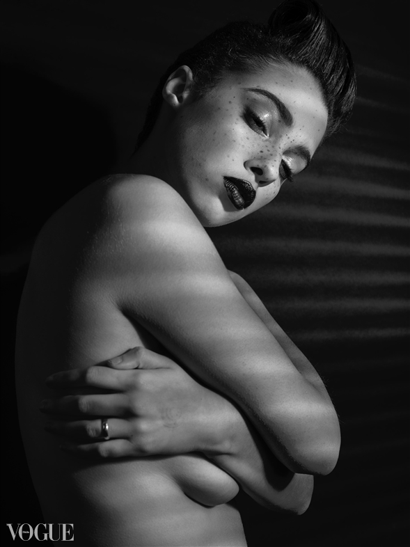 Image from the shoot. Picked up by Vogue Italia
