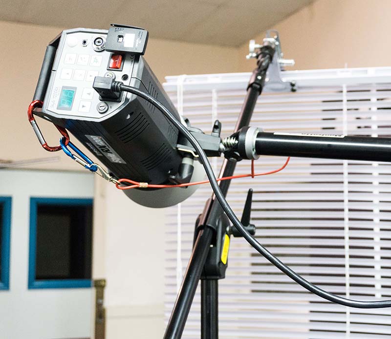 The lighting setup