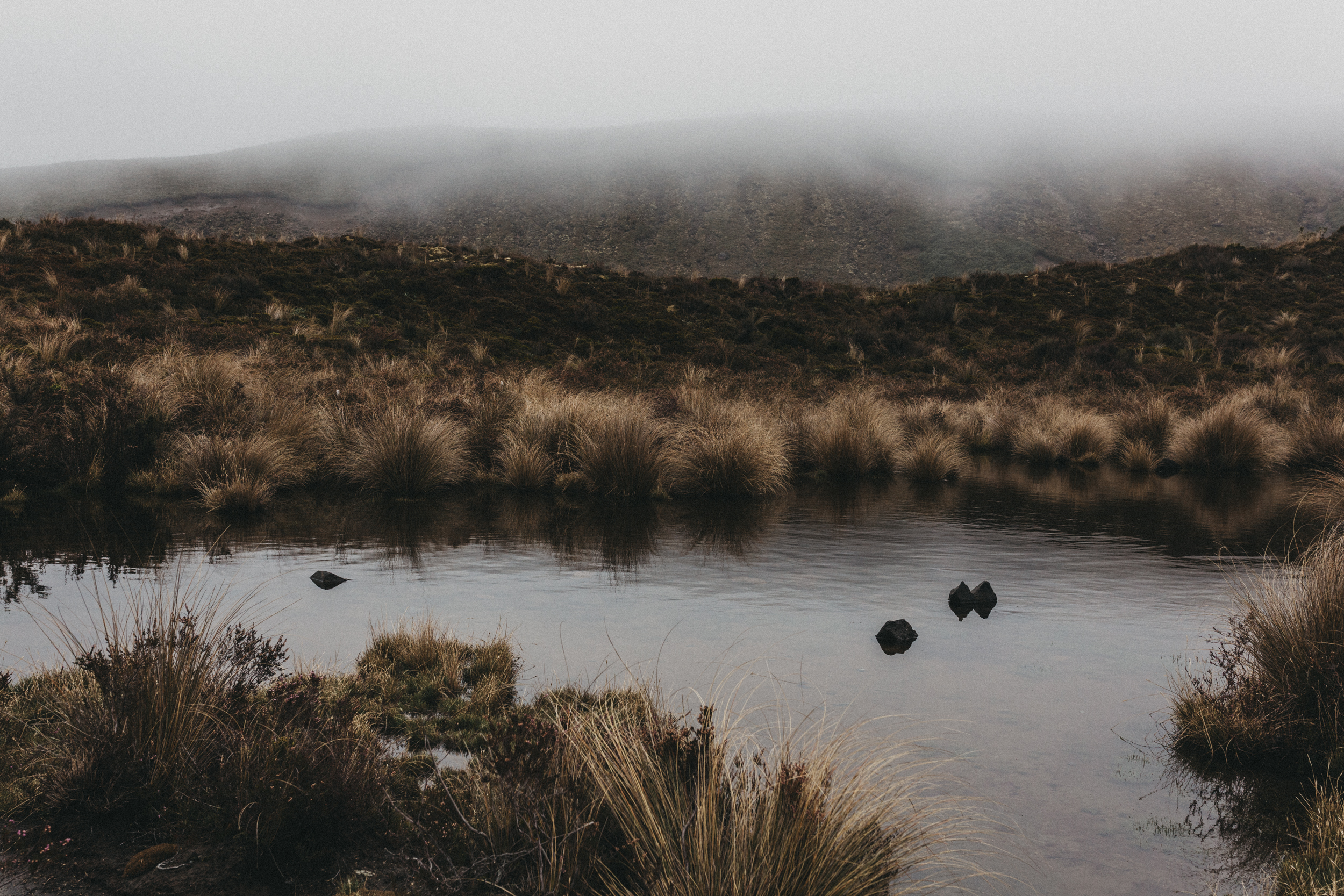 Day Four: passing volcanic rocks and lakes.