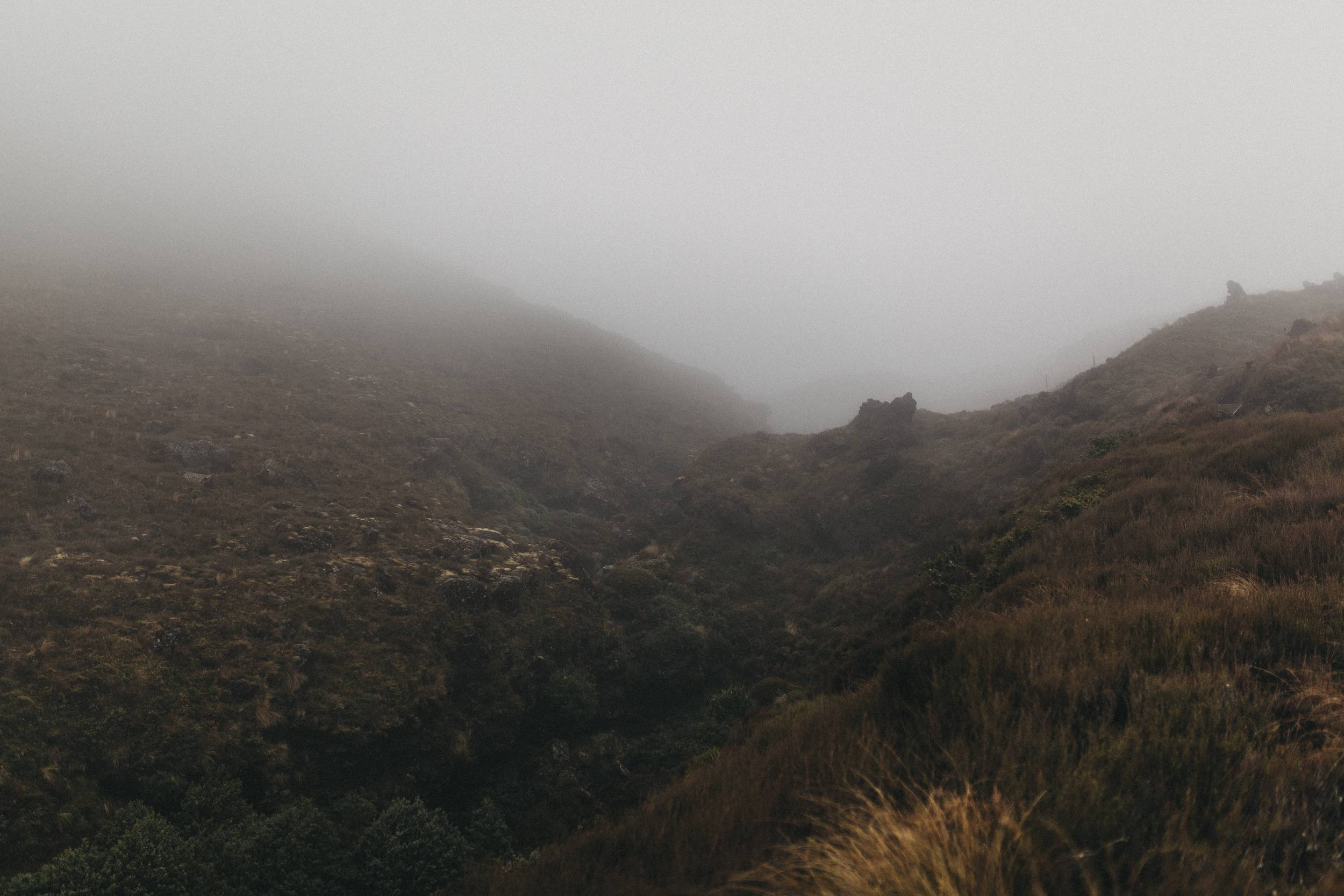 Day Four: rain and wind strengthening as we attempt to start ascending the rocky mountain.