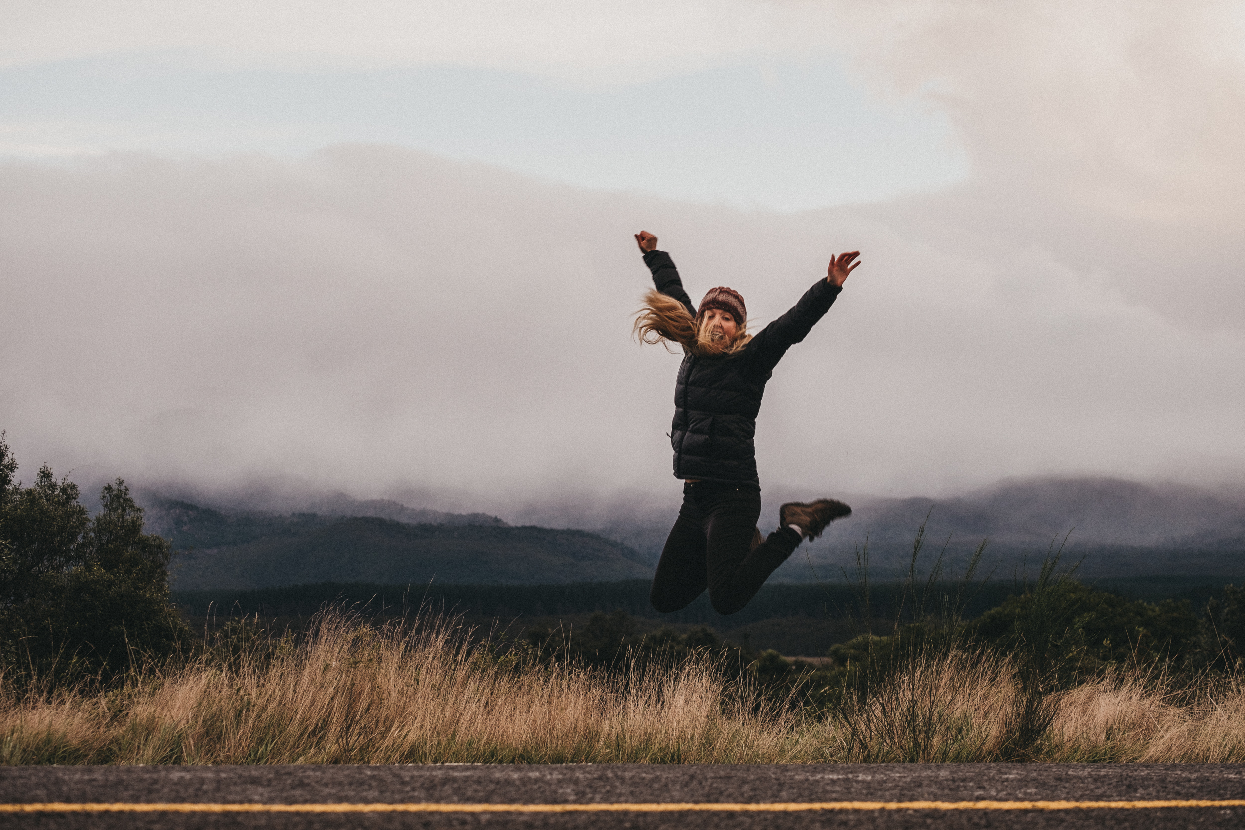 Day One: Nick asked me to jump, so I jumped, Te Ponanga Saddle Road, photo by Nick (@nickforge).