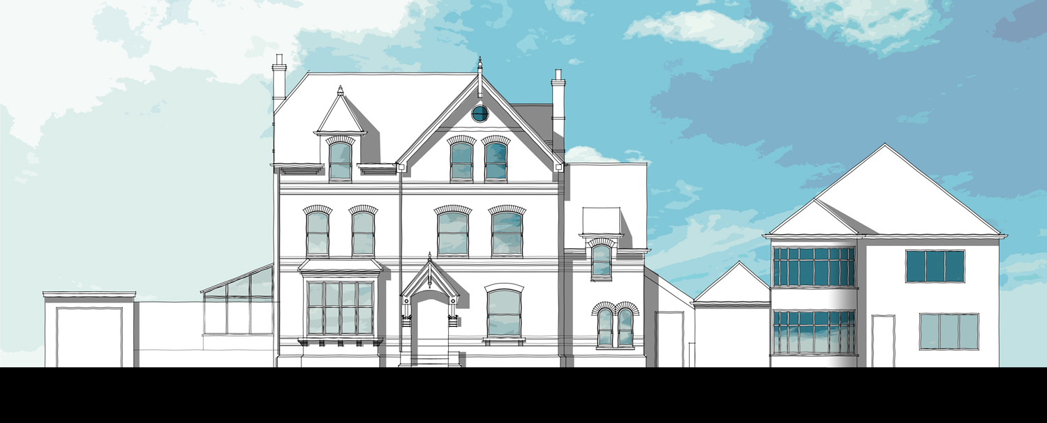 Existing front elevation