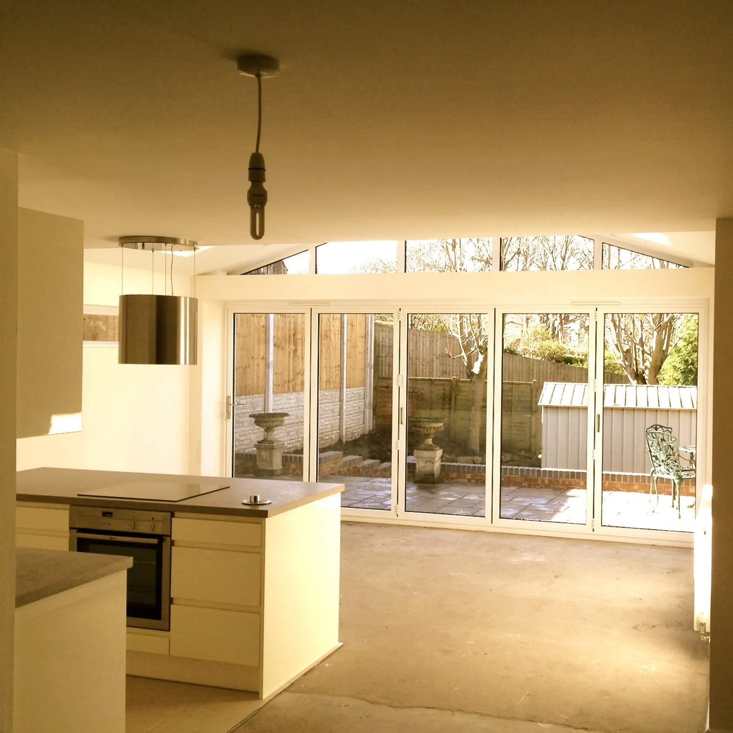 CONSTRUCTION kitchen and family room 