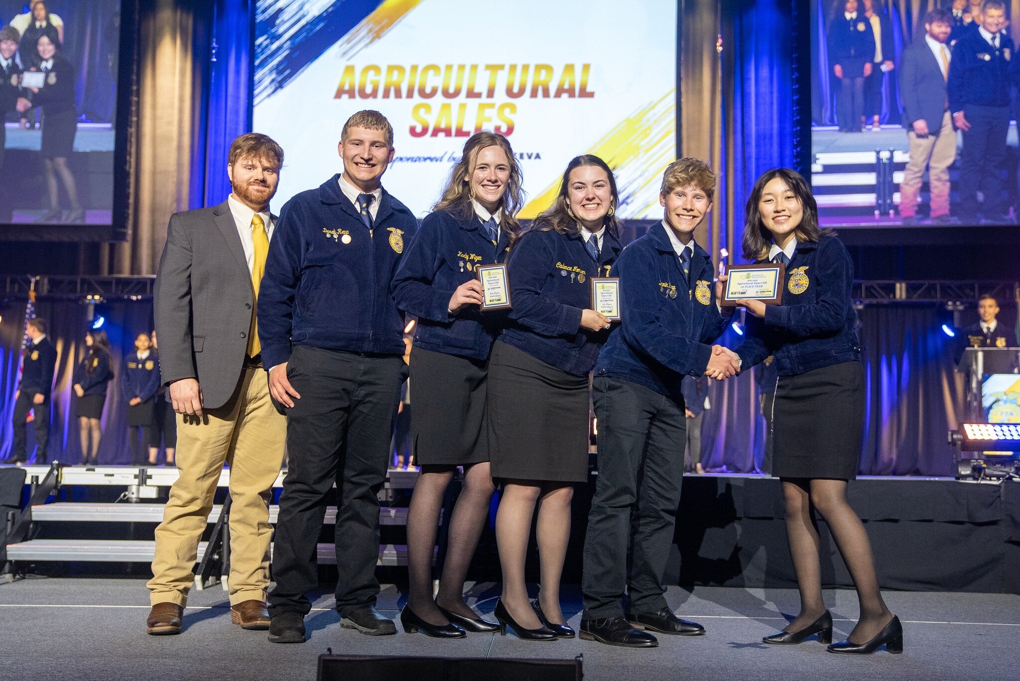 🏆 WINNER UPDATE 🏆

Congratulations to our State Champion Agricultural Sales CDE team, Colfax FFA!✨

Team Results:
&raquo; 2nd :: Lind-Ritzville 1
&raquo; 3rd :: Davenport 1
&raquo; 4th :: Yelm
&raquo; 5th :: Pullman 1
&raquo; 6th :: Ferndale
&raquo