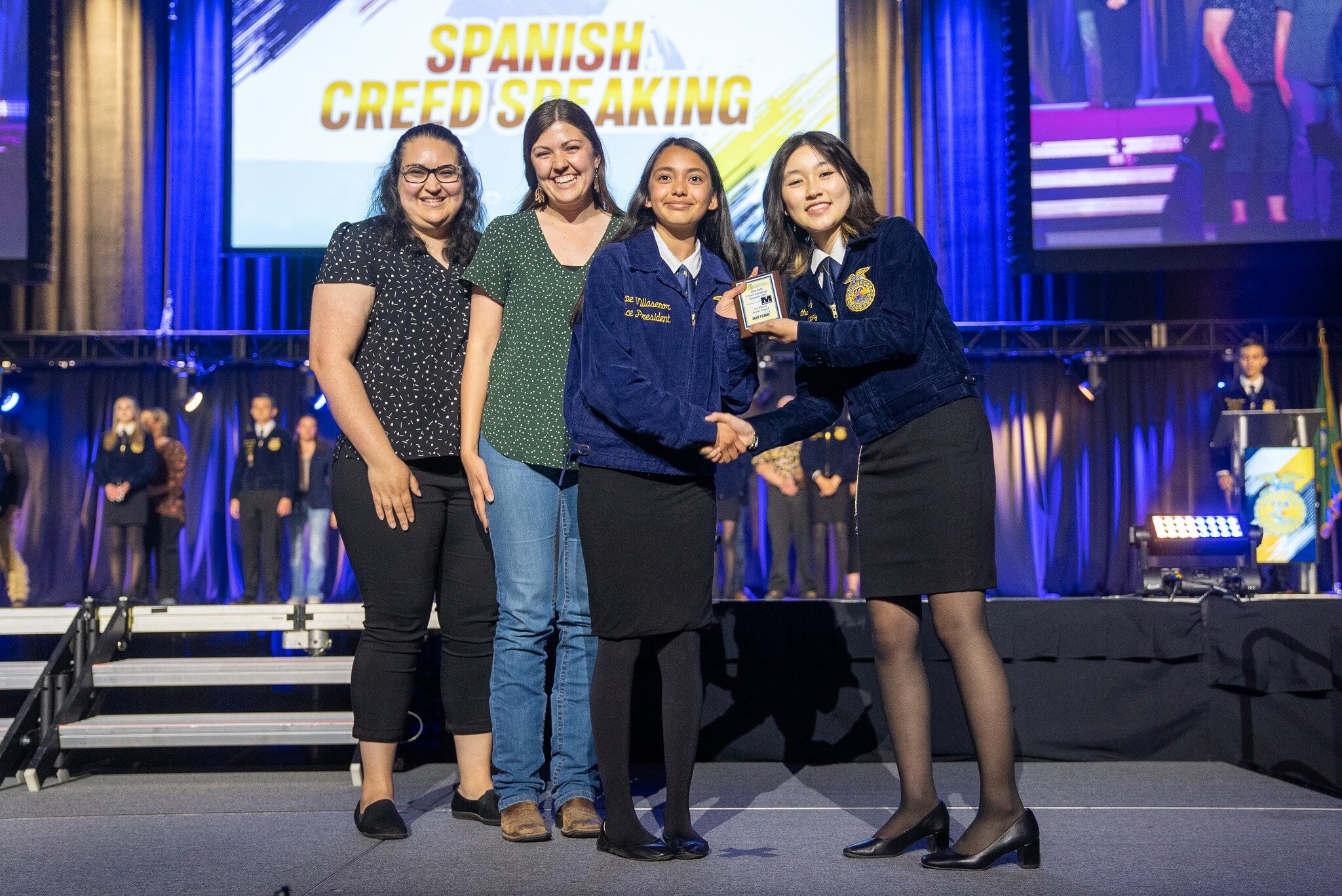 🏆 WINNER UPDATE 🏆

Congratulations to Jimena Oregon from Chelan, our 2023 State Champion Spanish Creed Speaker! 🎤

Full Results:
&raquo; 2nd :: Kathelyn Silvar Lagunas, Southridge
&raquo; 3rd :: Joslyn Bobadilla, Chelan
&raquo; 4th ::Esbeidi Gutie