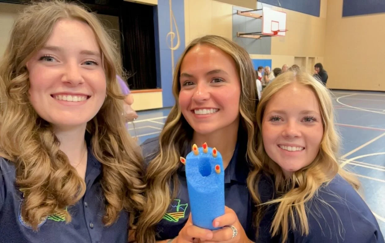 Yesterday, Kaylyn, Claire, and Aubrey attended the District IV Annual Teach Ag Day. 👩&zwj;🏫 🌾 

District IV hosts Teach Ag Day to expose students to what being an Ag Teacher is all about. They create stations representing floral, animal science, l