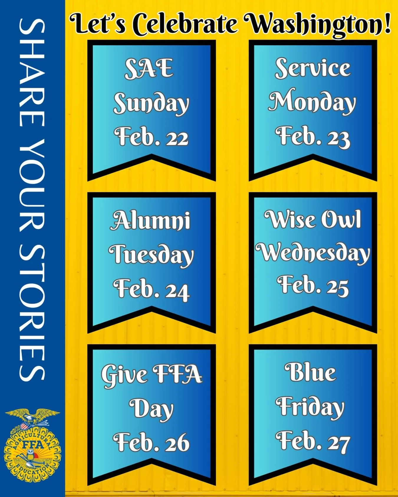 🎉Celebrate Good Times, Come On! 🎉 

National FFA Week is an opportunity to celebrate the incredible history of FFA dating back to 1928 when it was first founded, and how it has grown into one of the largest youth organizations in the world! 🥳

It 