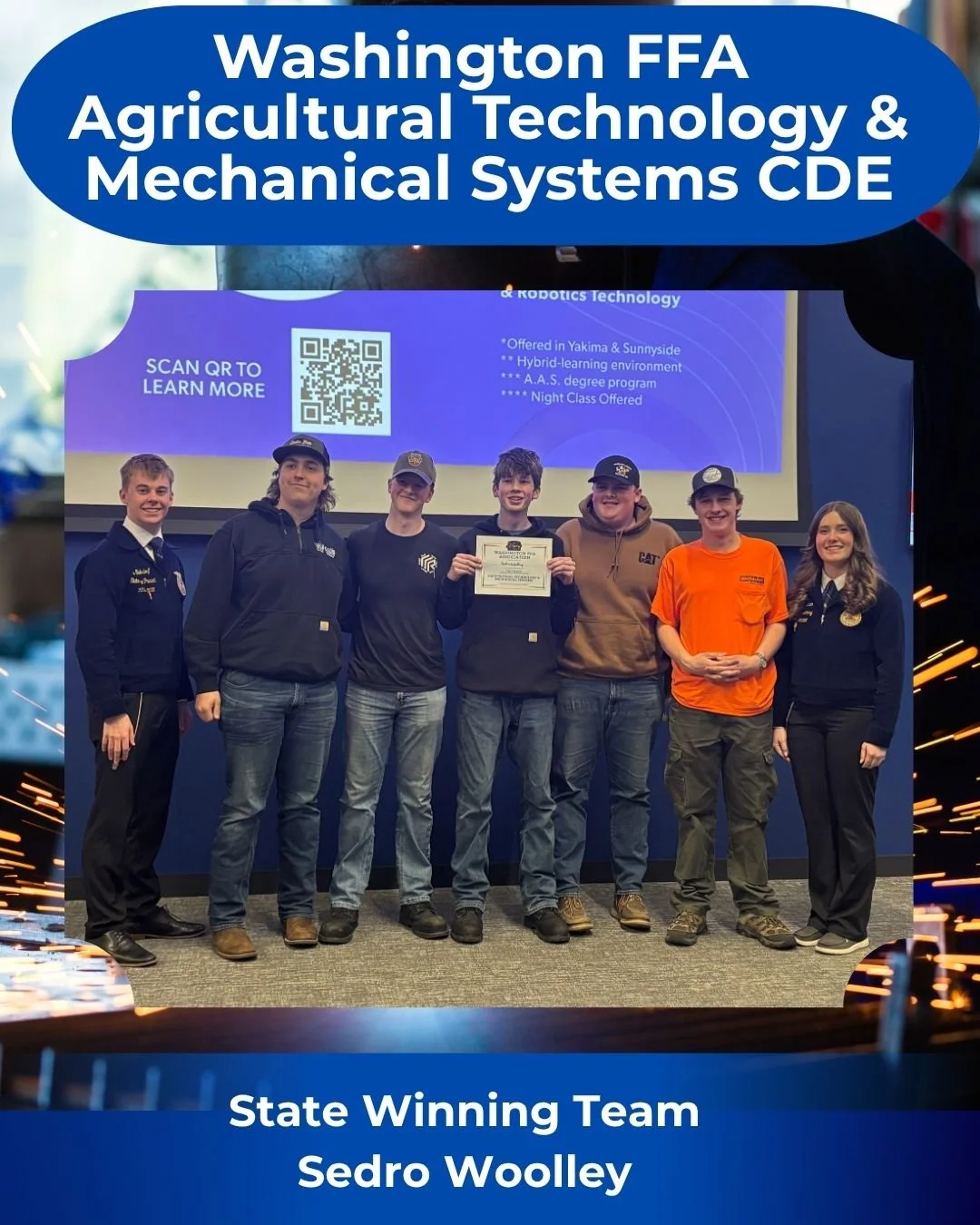 Congratulations to Sedro-Woolley for gearing up to win the Washington FFA Agricultural Technology &amp; Mechanical Systems CDE today! 

They really engineered a top-notch performance and kept everything running like a well-oiled machine.

Special tha