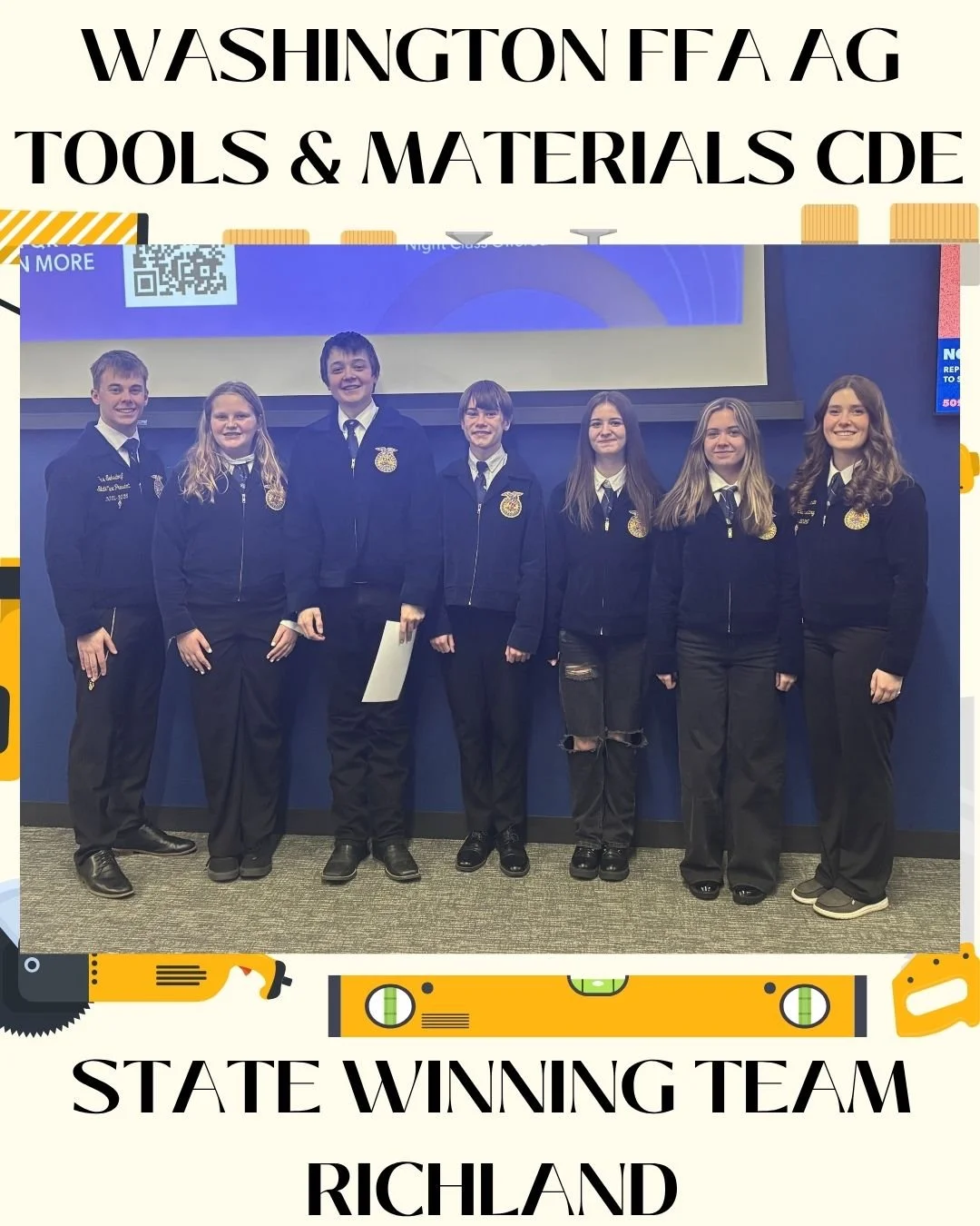 Congratulations to Richland for winning the Washington FFA Agricultural Tools &amp; Materials CDE at Perry Technical Institute today! 🛠️

They really nailed the competition and proved they&rsquo;ve got the skills to build a winning performance.

Spe