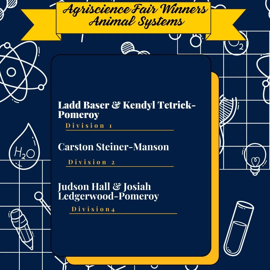 Congratulations to all our state winners in the Washington FFA Agriscience Fair. Thank you to the Washington State Spring Fair for hosting and to all our judges who spent the day interviewing participants. Good luck to our winners who will forward th