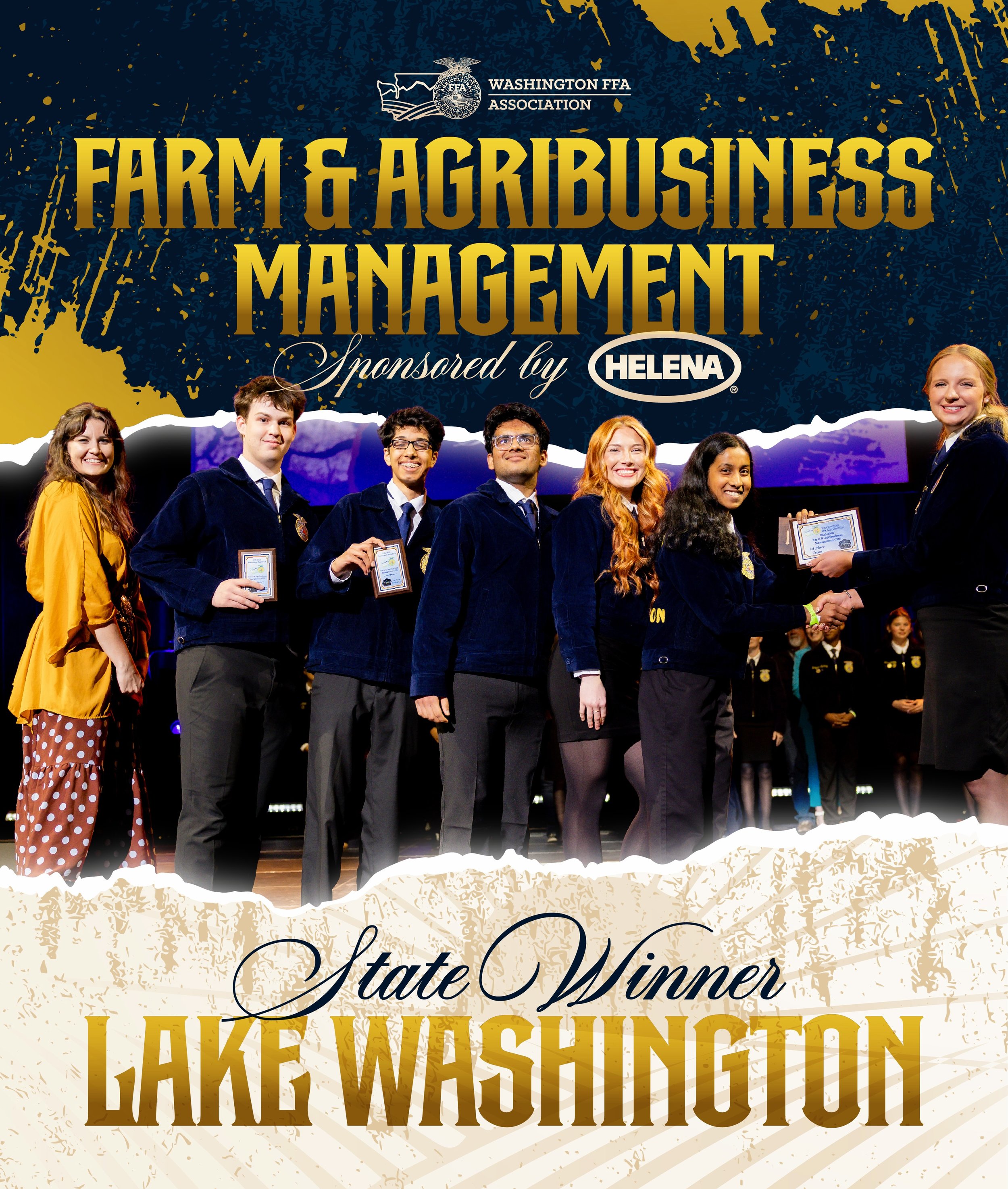 🏆 RESULTS UPDATE 🏆

Congratulations to Lake Washington, our state-winning team, and Aayan Yadav (Lake Washington 1), our high individual in the Farm and Agribusiness Management Career Development Event!&nbsp;🚜

Top 8 teams:
&raquo; 2nd :: Lynden C