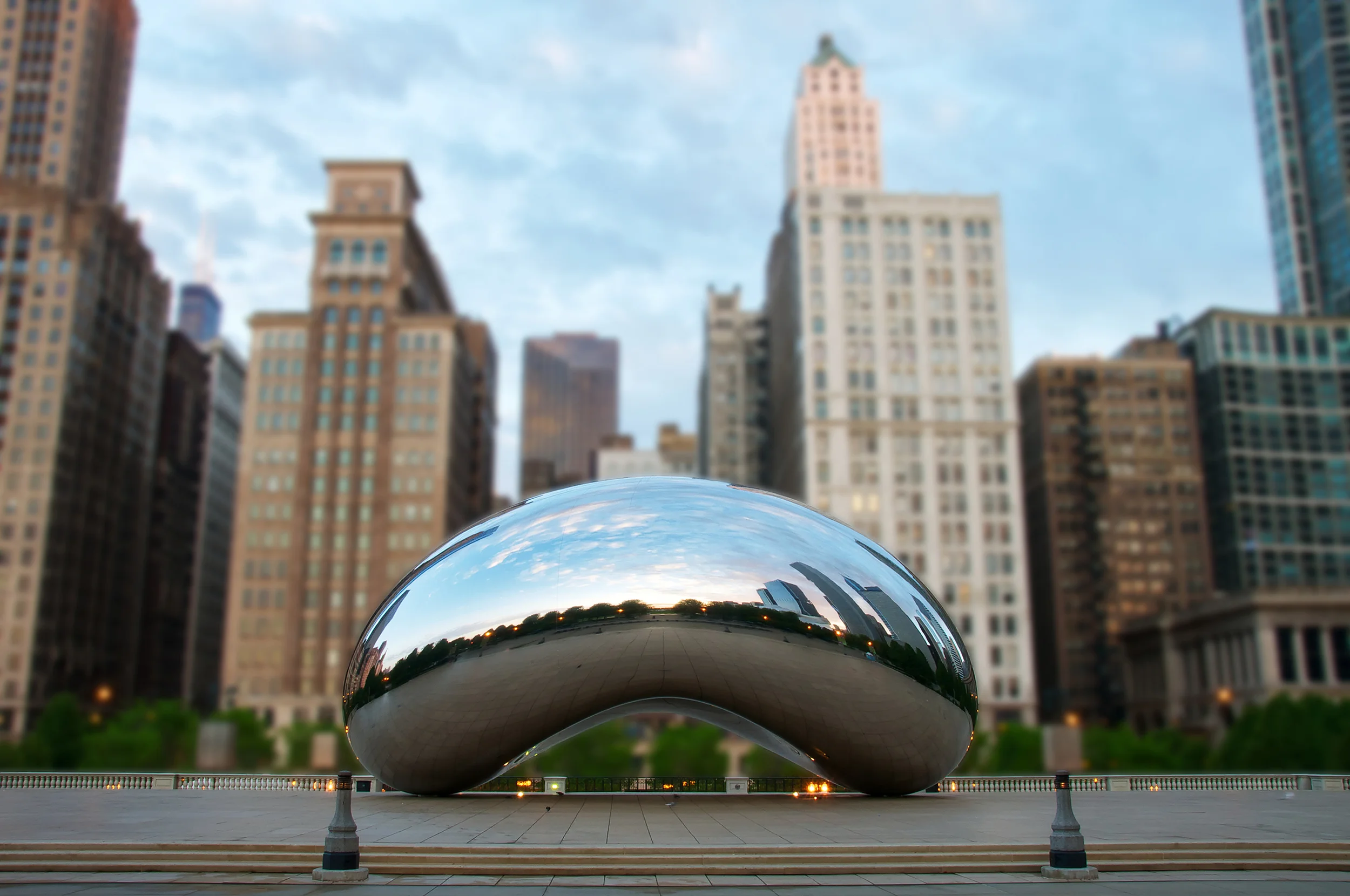Cloud Gate at Sunrise
