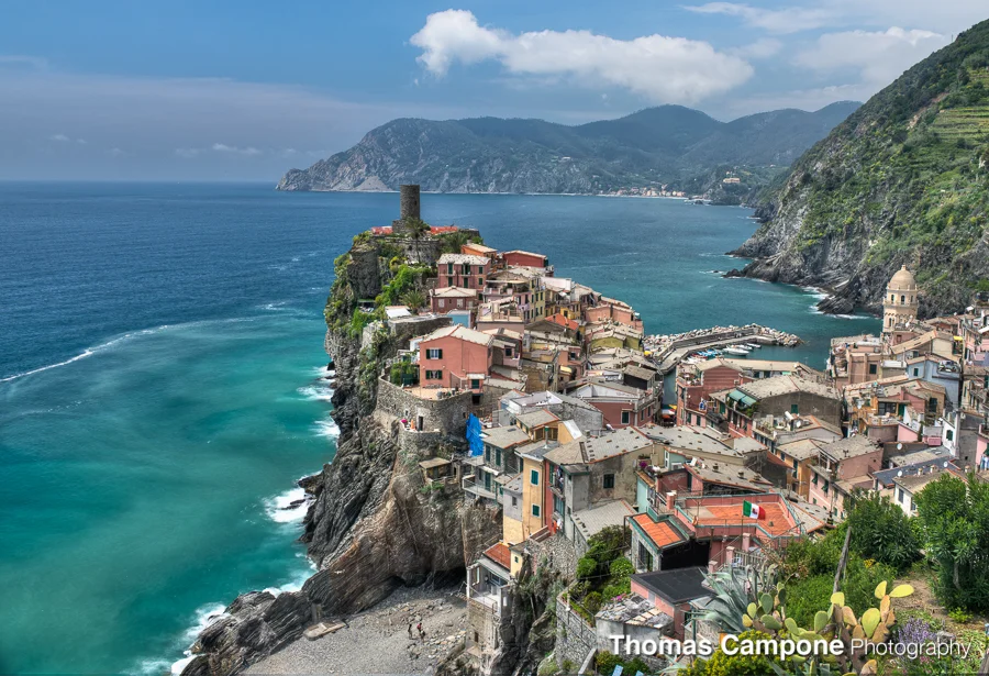Vernazza looking North from the hiking trail. 