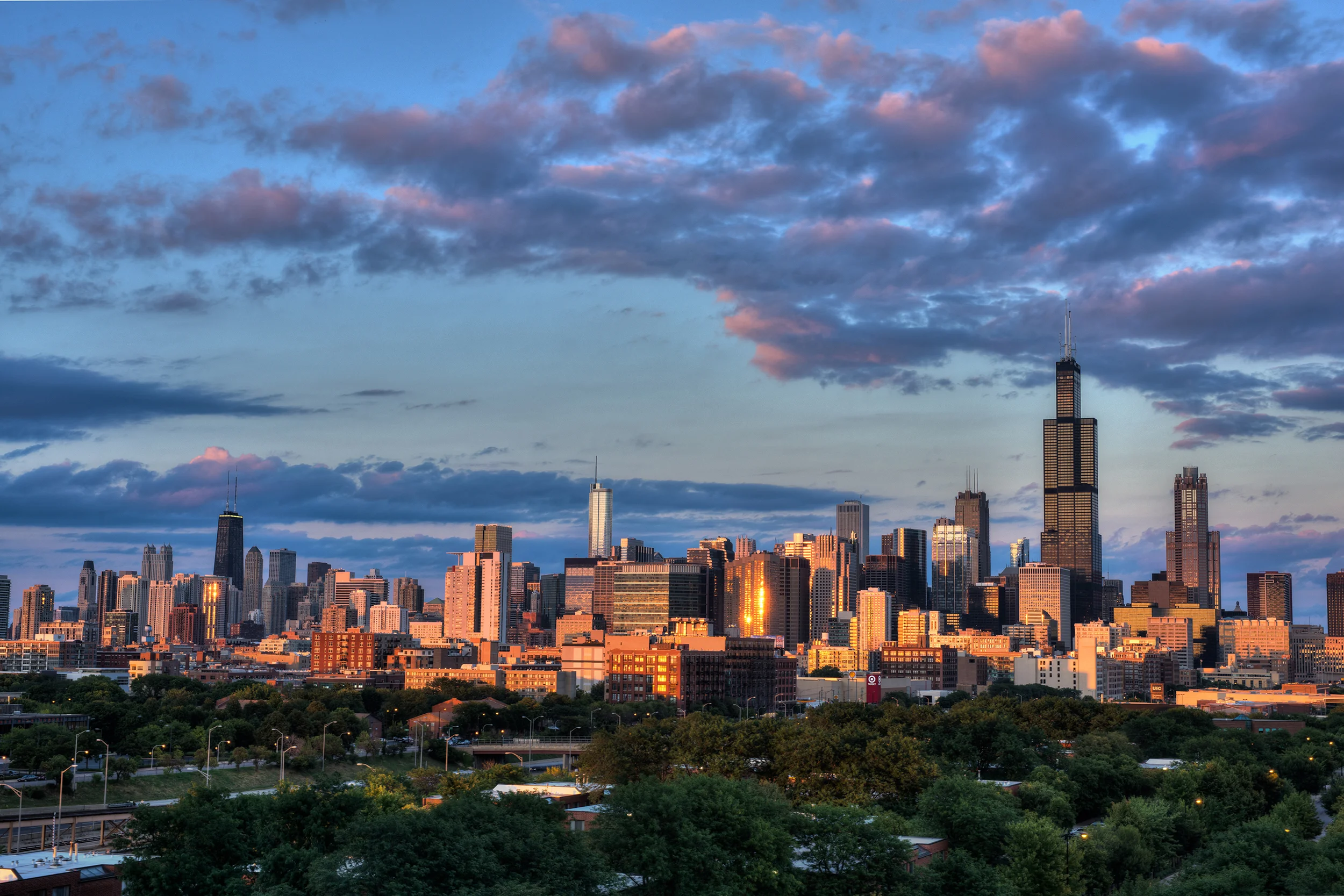 Summer Sunset Over Chicago.jpg