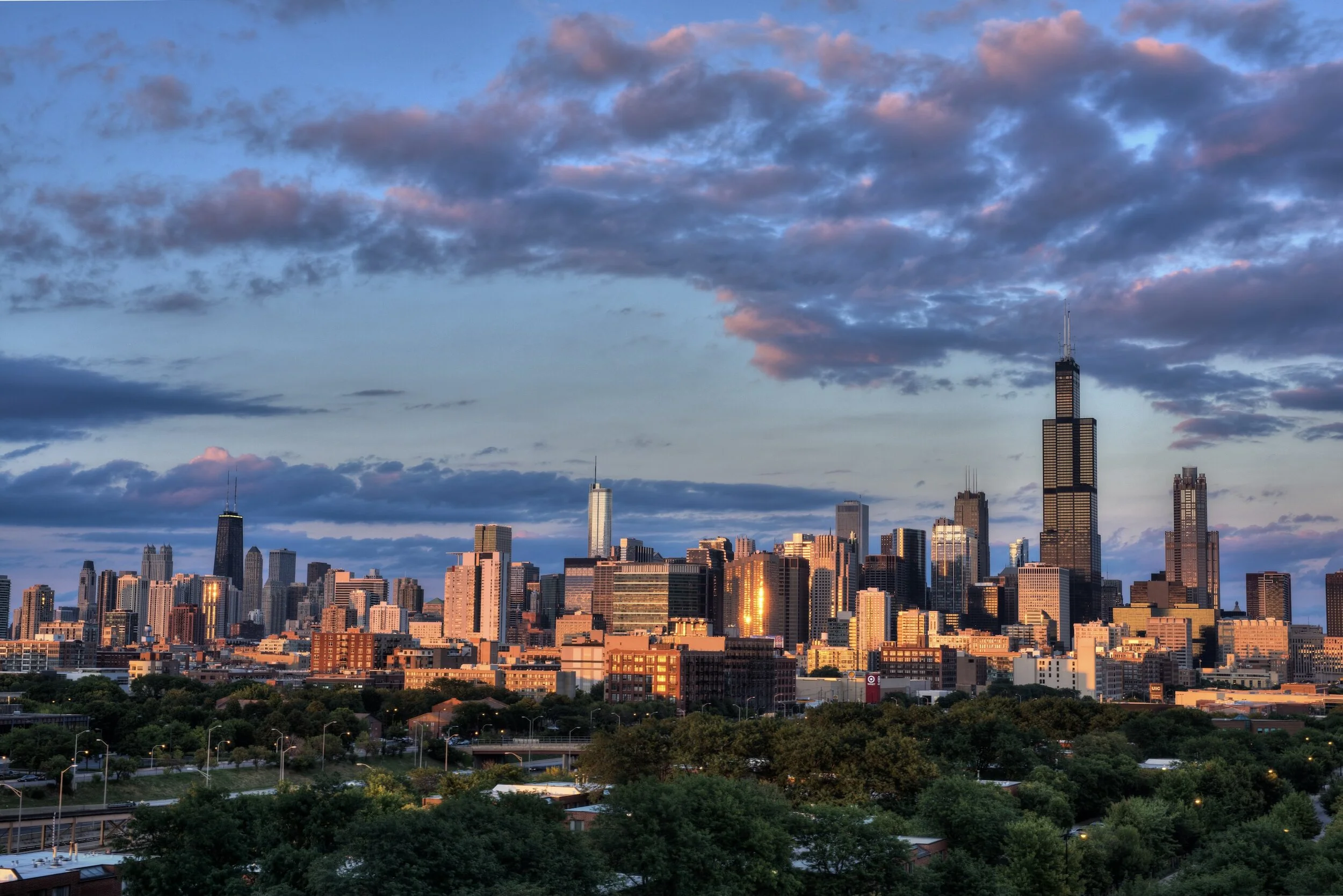 Summer Sunset Over Chicago.jpeg