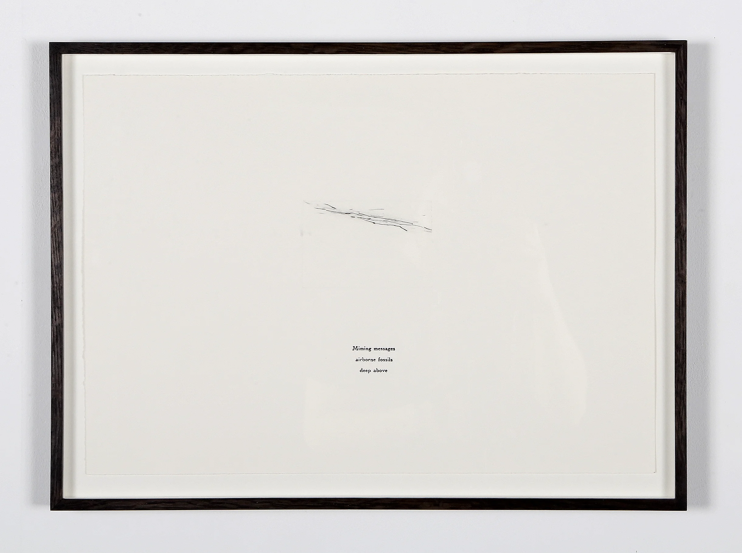 Miming Messages, drypoint and letterpress, 34.5cm x 49.5cm, 2018