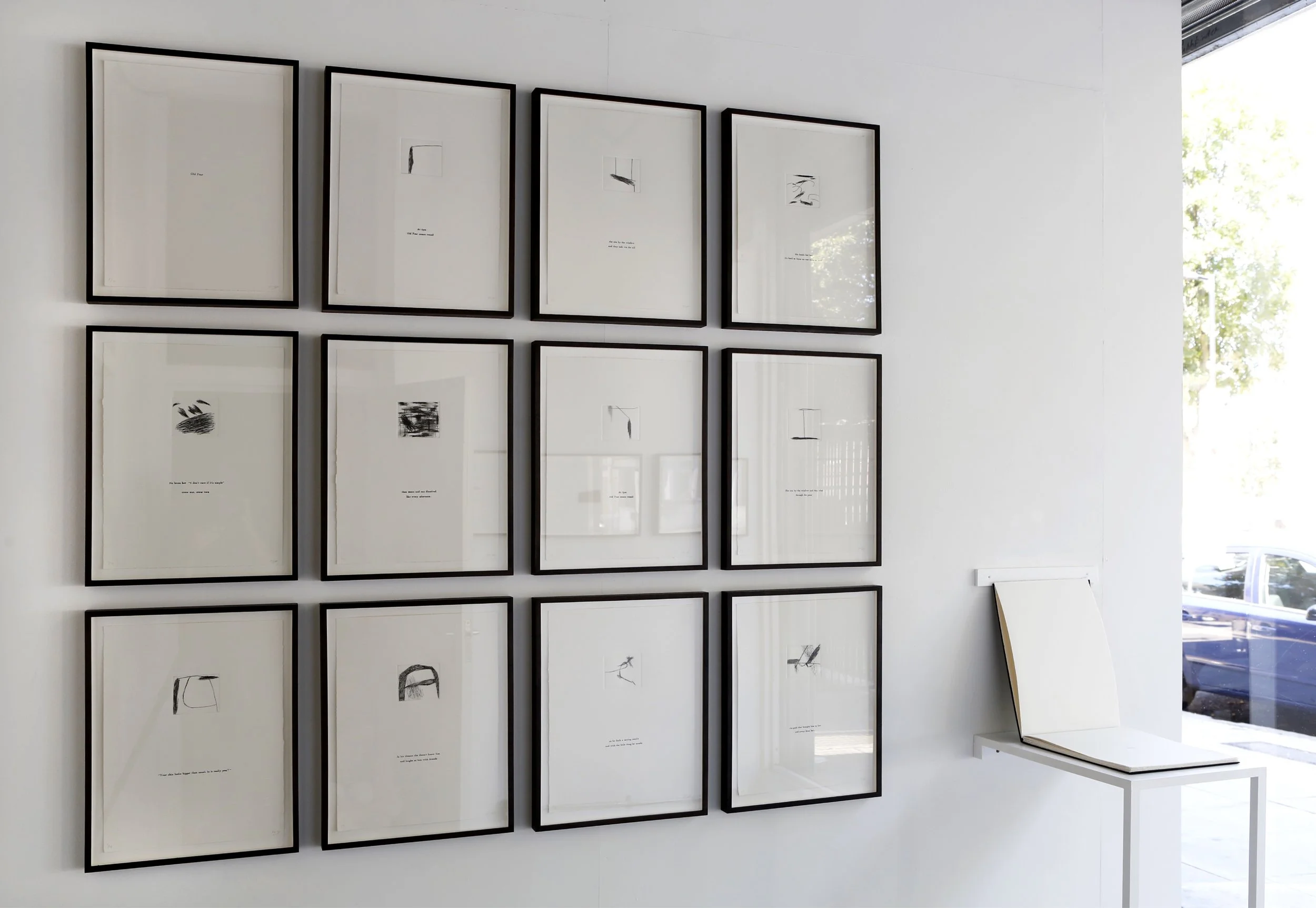 Installation shot, Umbra , Amp Gallery, 2018 Old Fear , series and artist book