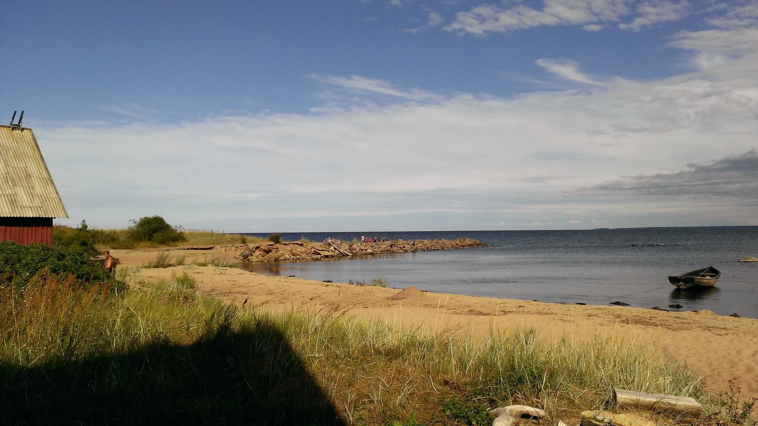 The view from the boathouse at Karepa