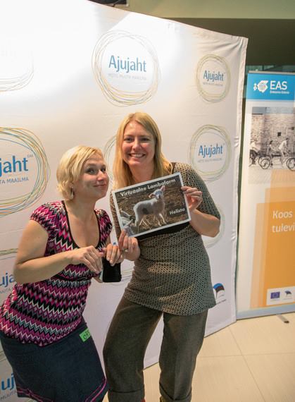 Eve Arm and Hele-Kai Valtenberg from the My Own sheep Ajujaht project team