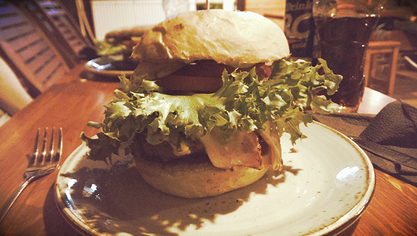 Cheese and Bacon Burger at Estonian Burger Factory, Tallinn