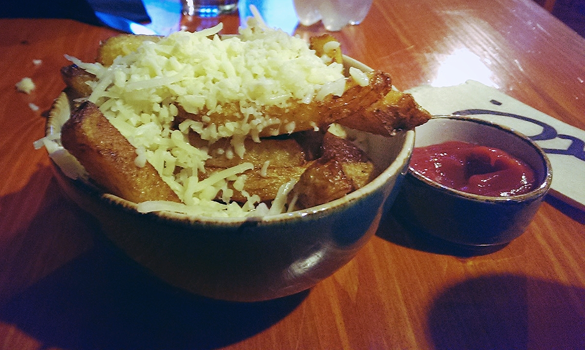Cheesy fries at Estonian Burger Factory, Tallinn