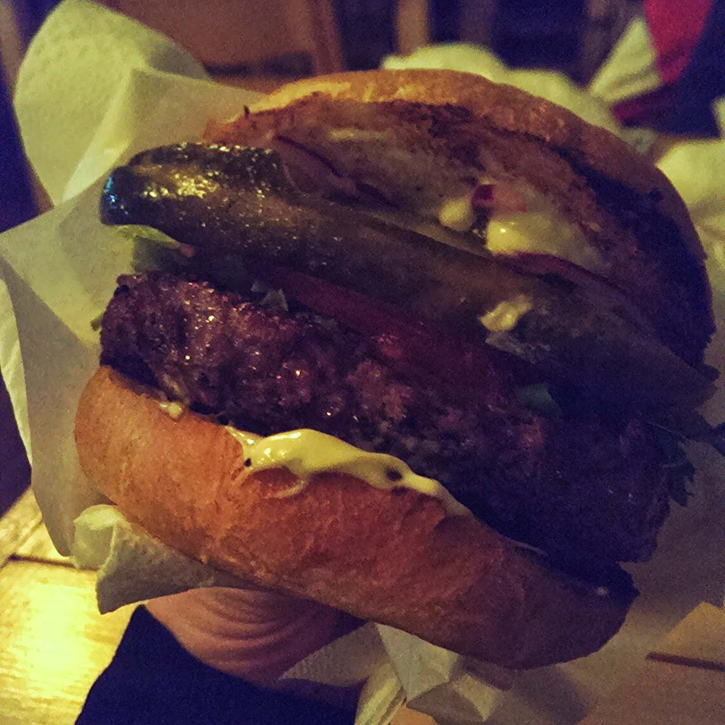 Cheese and Bacon Burger at Üülits Diner, Tallinn