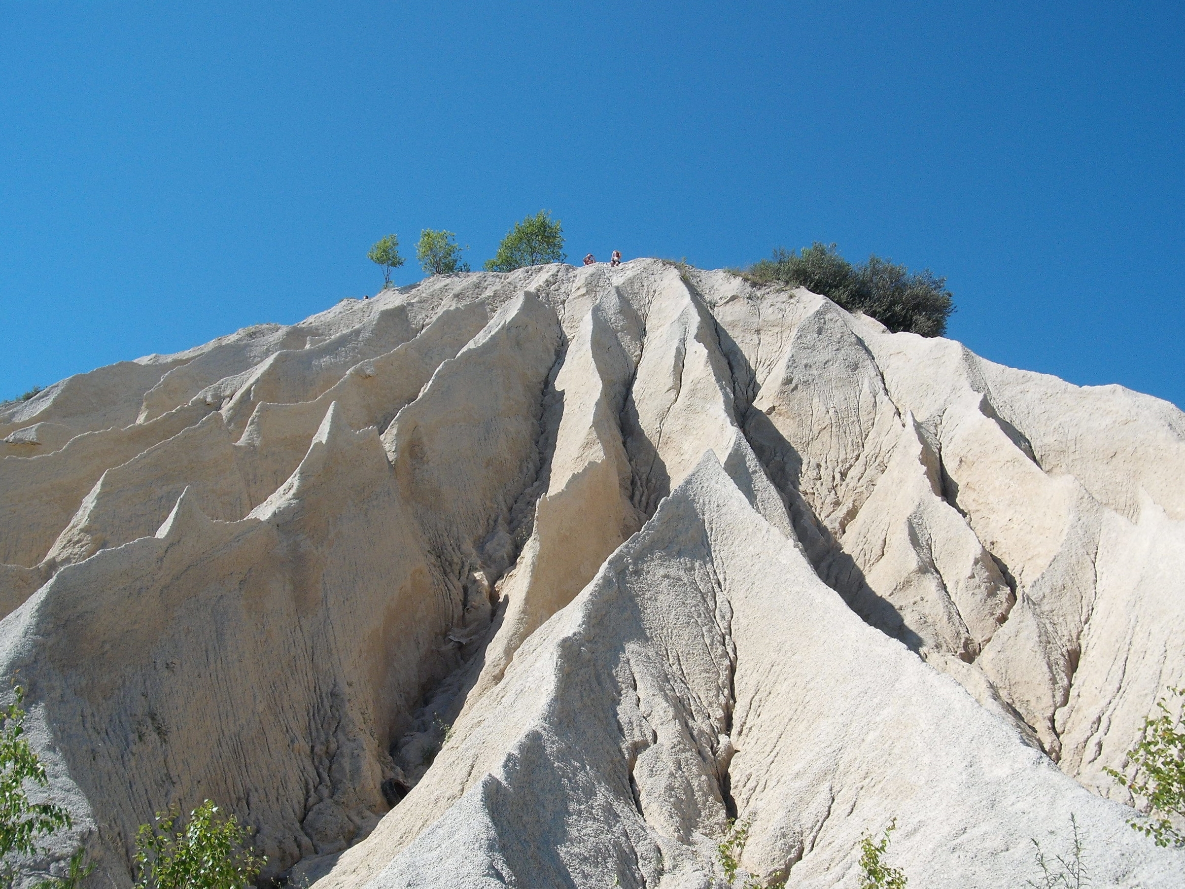 A cliff of limestone