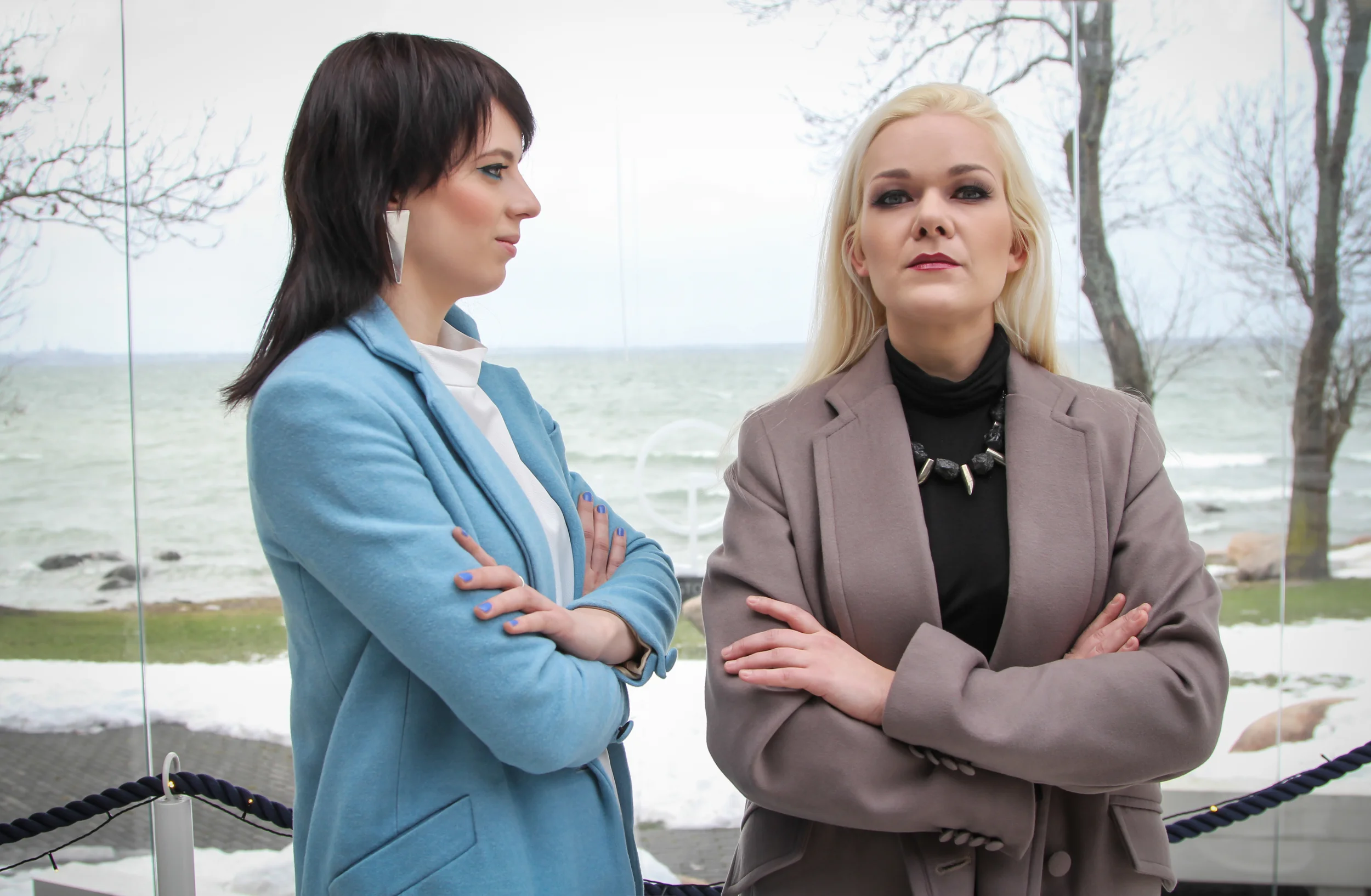 Jewellery: New Vintage By Kriss; Coats: Kokomo