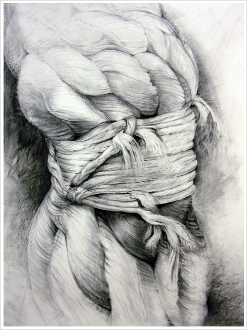    Cinched, 2005    50" X 38"&nbsp; Private Collection   