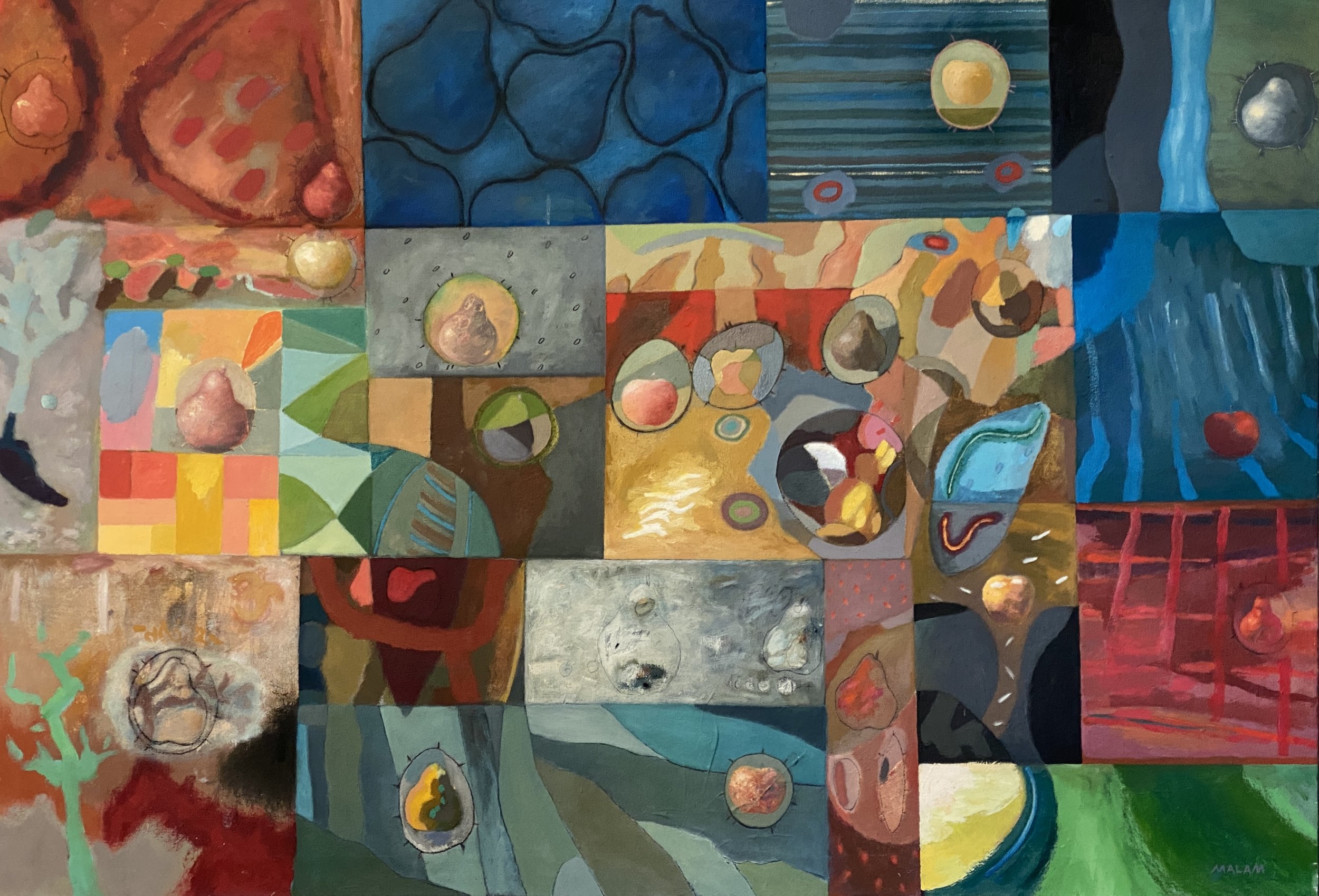 Oil on canvas, 50" x 72" 1998