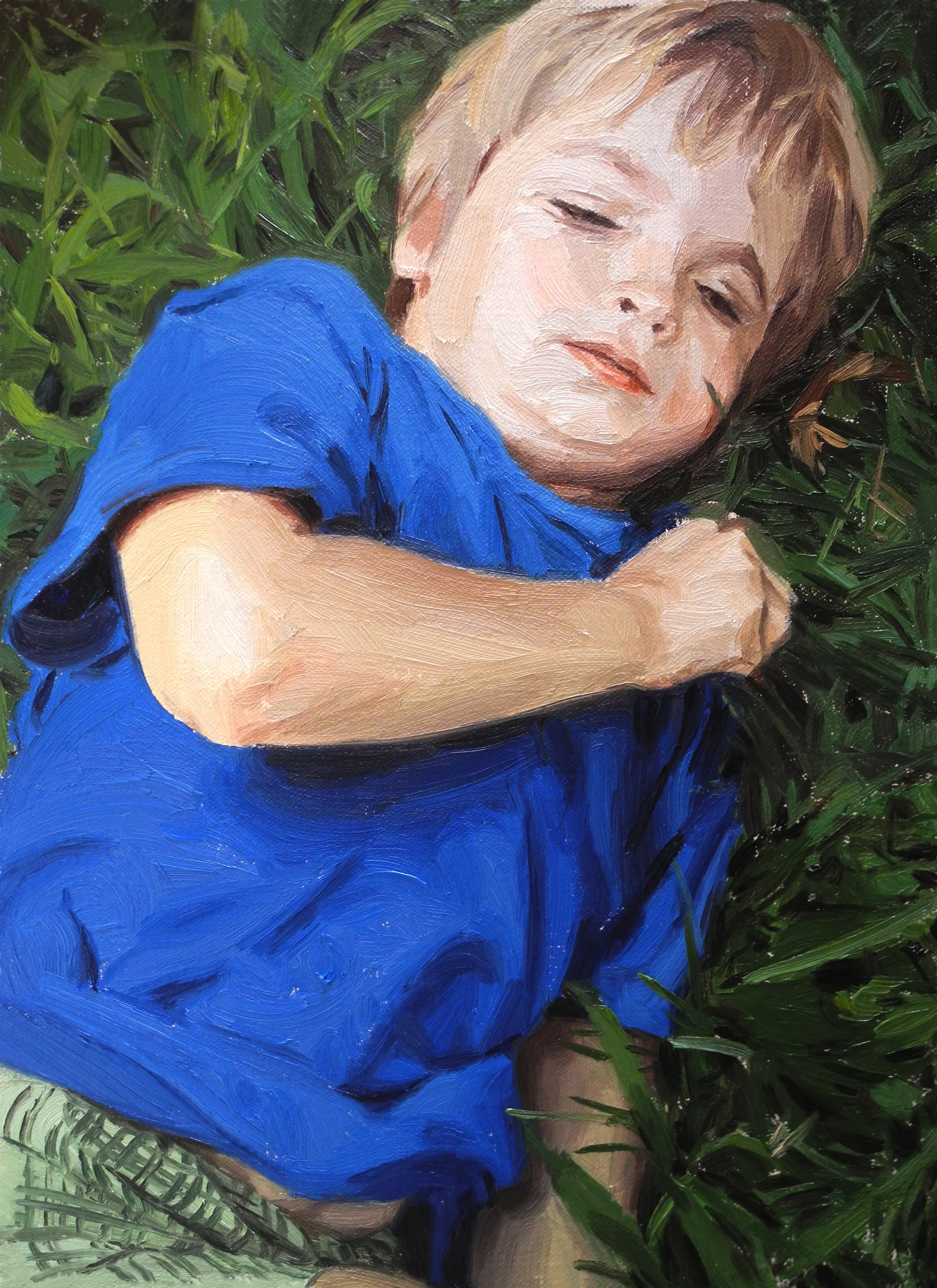 BOY ON GRASS