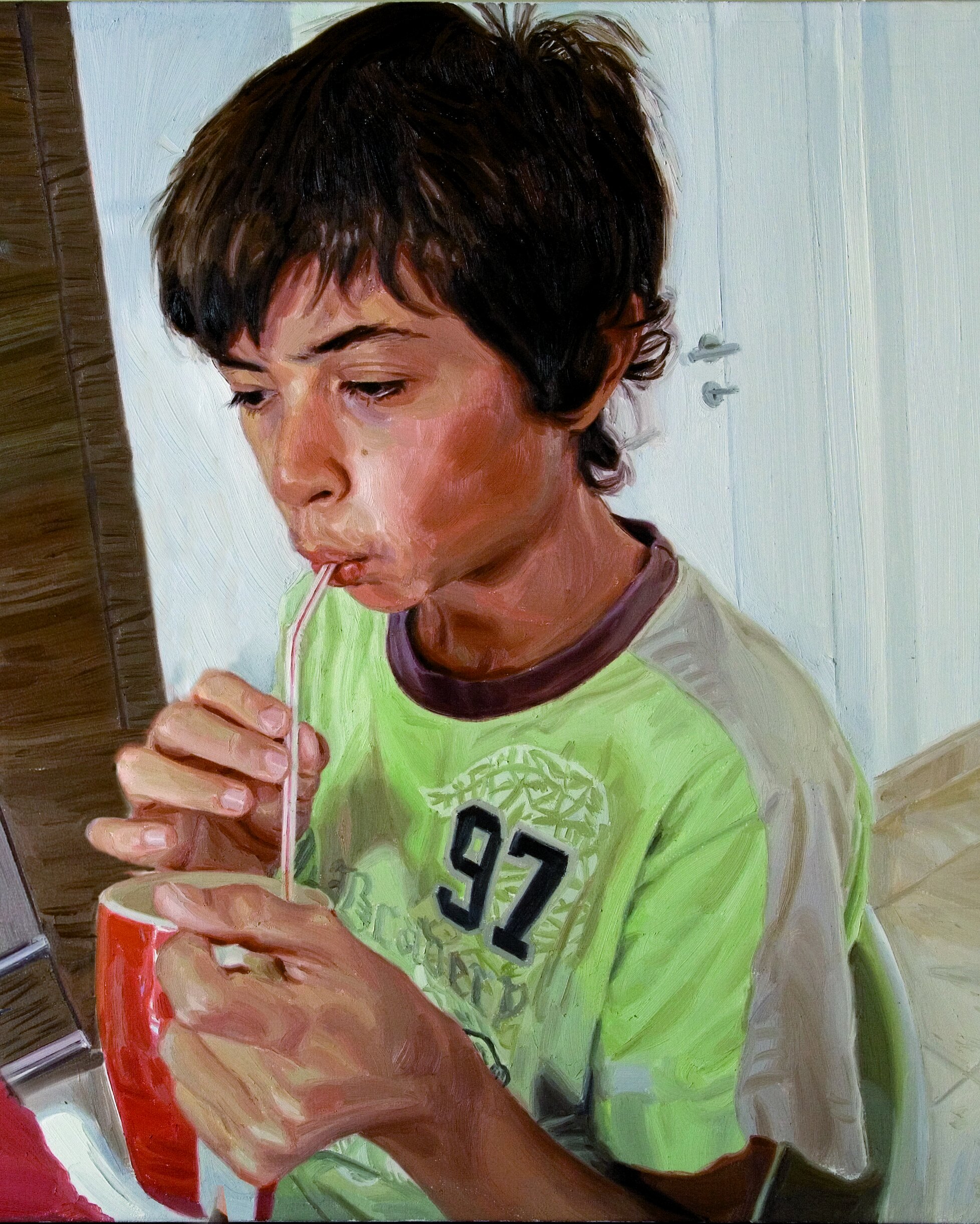 BOY DRINKING