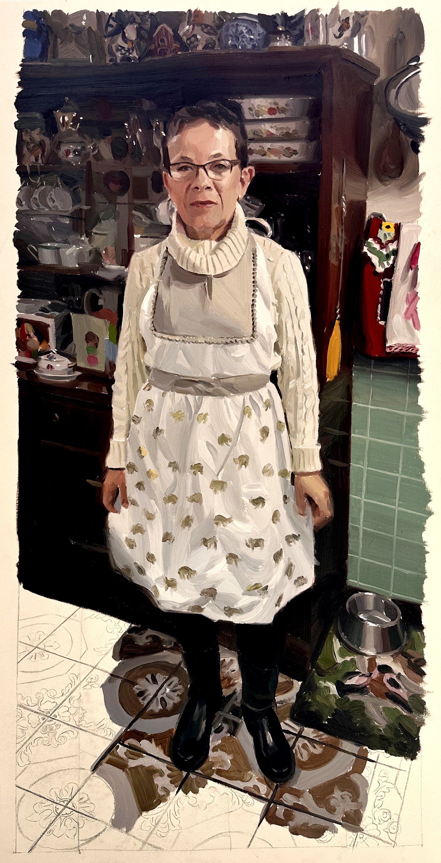 WOMAN WITH APRON