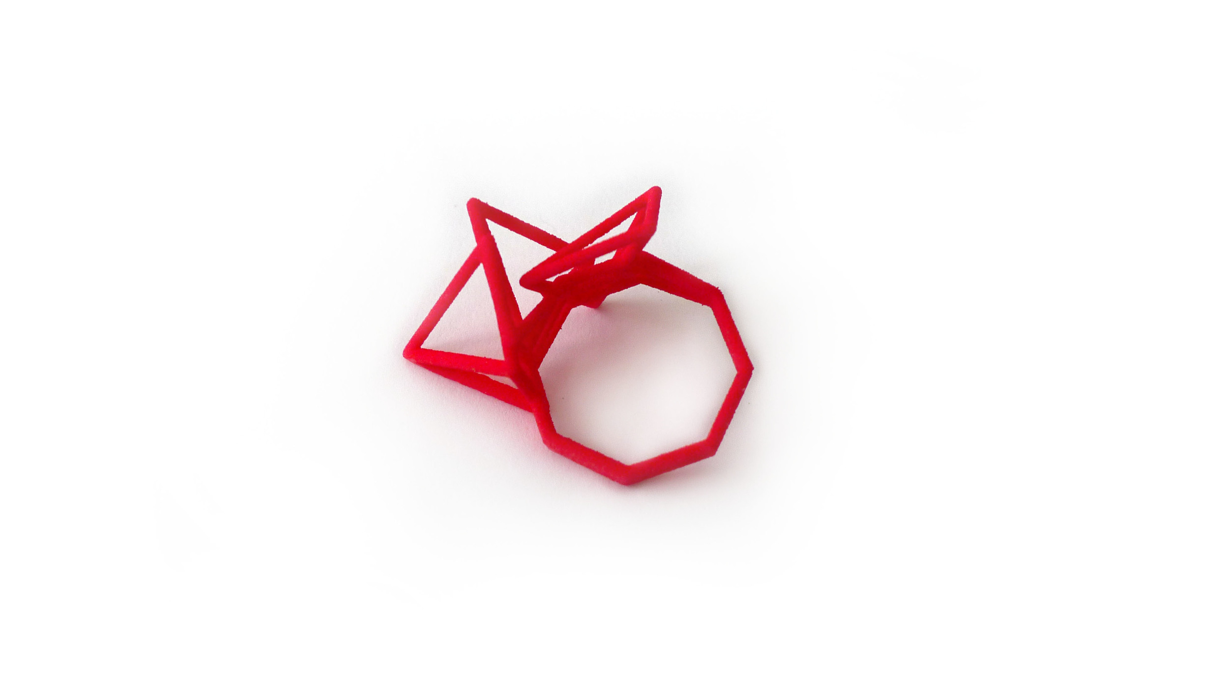 Tetryn Ring (Tall Wireframe) 6650: In Nylon $9 6695: In Steel $28