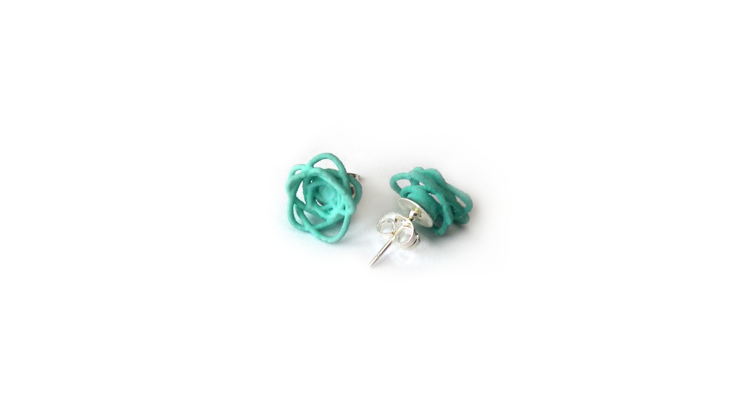 Sprouted Spirals Earrings (Mini Studs) 3450: In Nylon $9 3495: In Steel $44