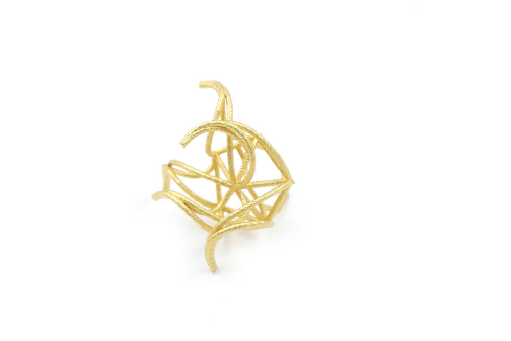 Aster Ring (Large) 4690: In Steel $38