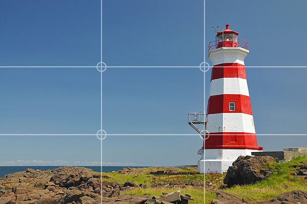 Example of the rule of thirds