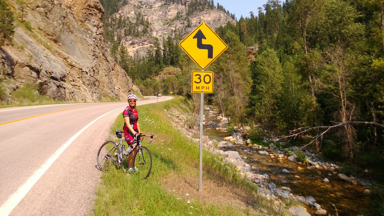Jocelyn at Spearfish Canyon in Spearfish, SD. Photo: Ian Vande Velde