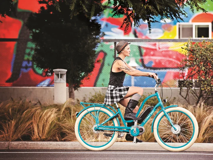 Pictured here is the Electra Townie "Go," the electric version of the most popular bike in the country sold through independent bike dealers. According to NPD Market Group , it has $9 million in sales this year as of July.