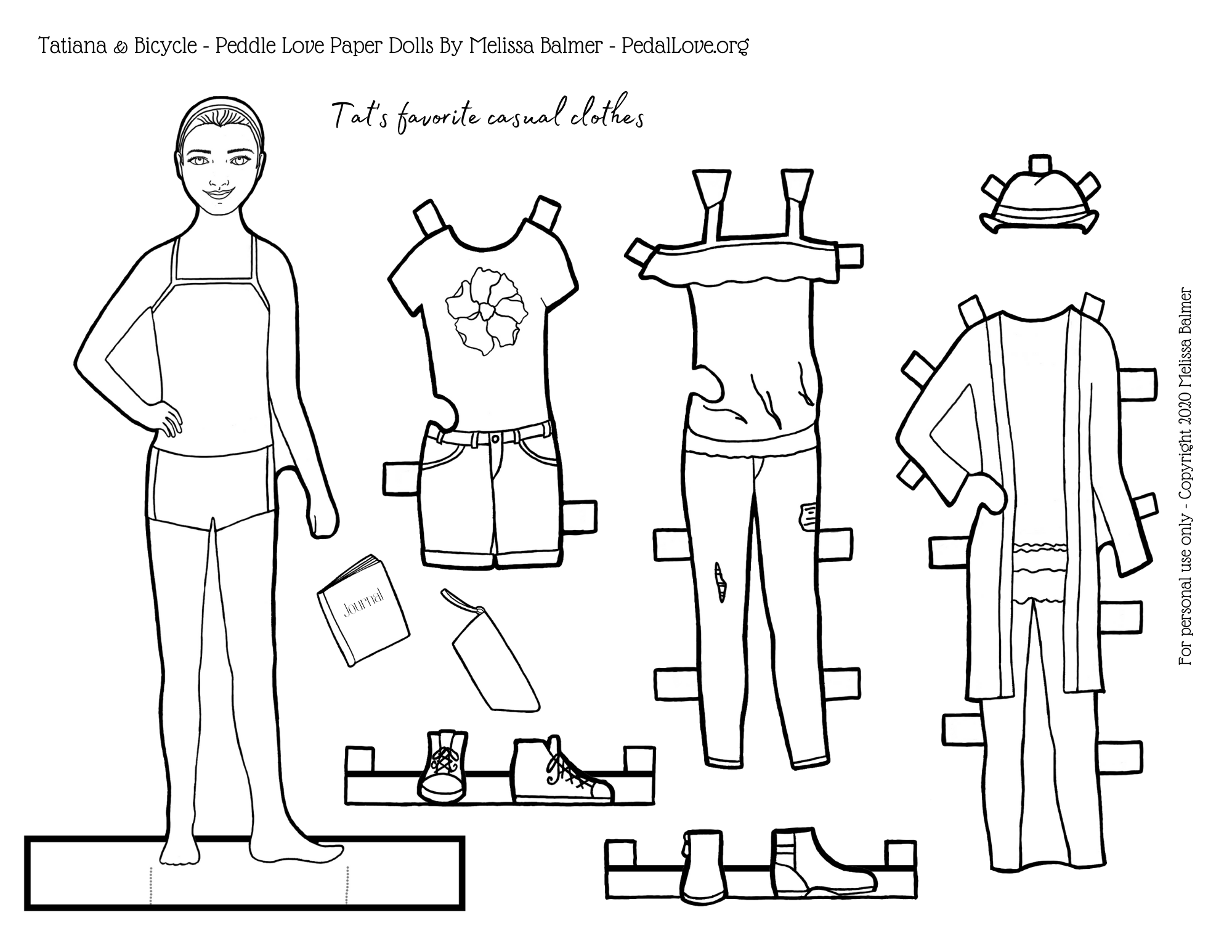 Dress up doll coloring pages online