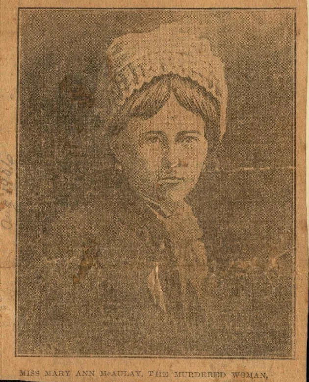 Photo of Miss Mary Ann McAuley 1906