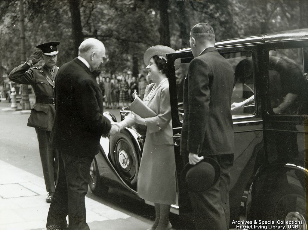  R.B. Bennett greets Queen Elizabeth Circa 1942 England 