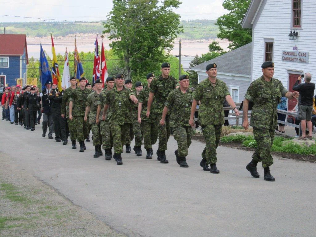 Royal New Brunswick Regiment march in Colour Parade.jpg