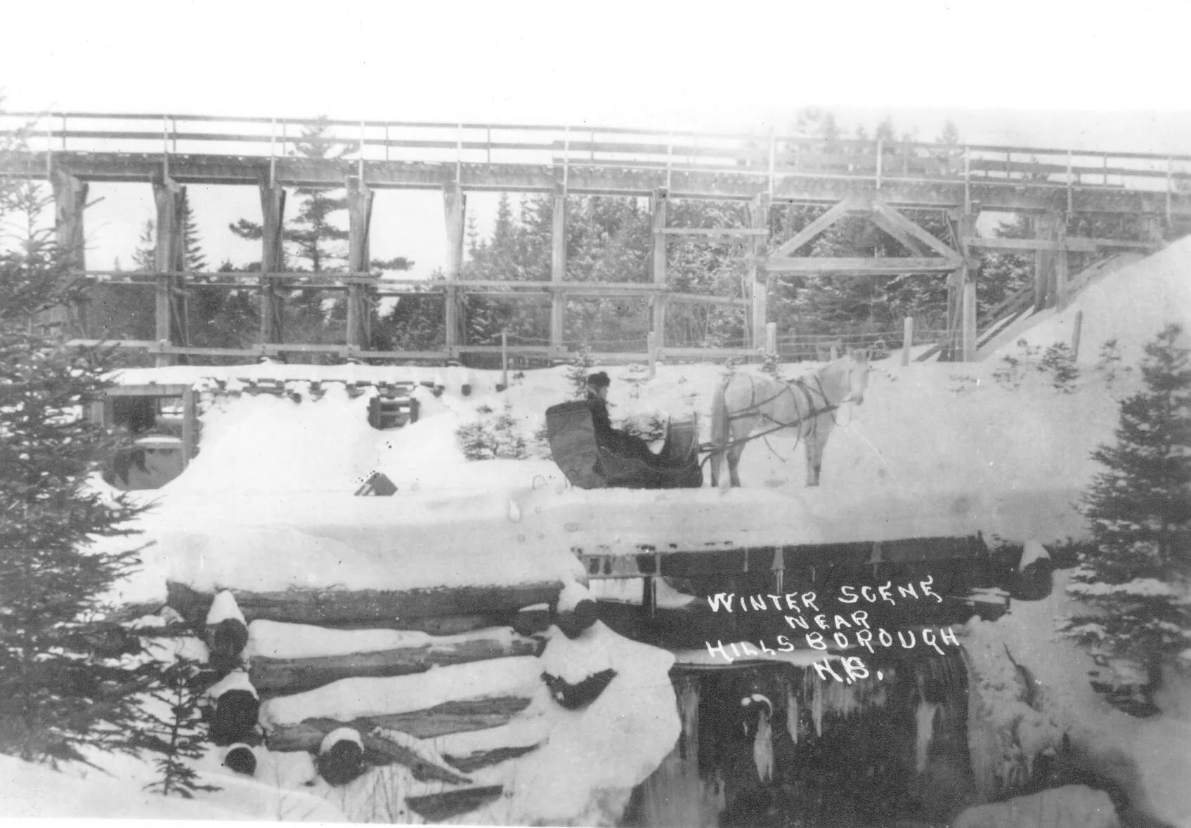 Winter Scene Near Hillsborough, New Brunswick