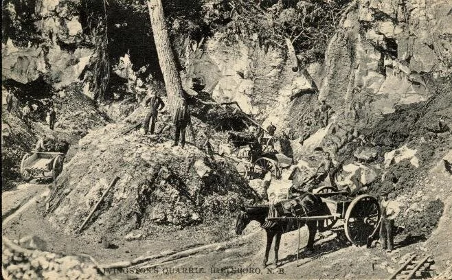Livingston’s Quarry Crew. 1890 Hillsborough, New Brunswick, Canada from Albert County Museum Collection