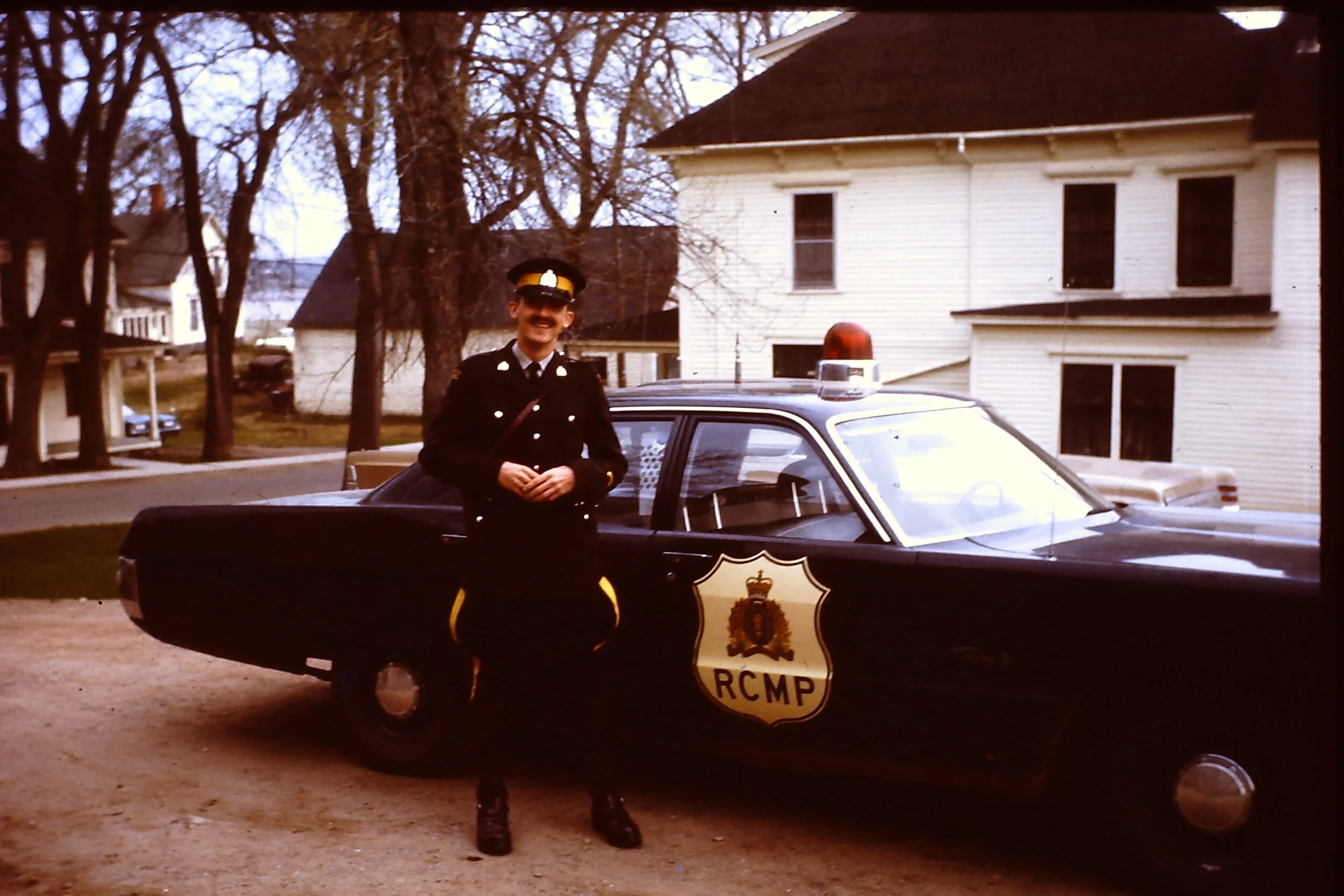 Const Jeff Ayers R.C.M.P. Stationed in Hillsborough in the early 1980’s from Vaughn Snider Collection