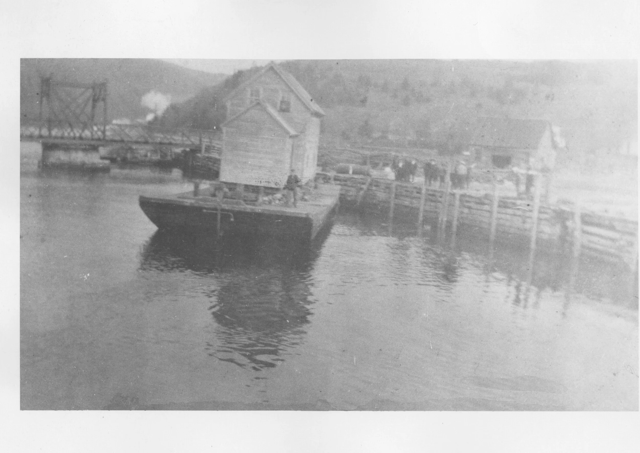 House being moved from Cape d'Or, Nova Scotia to Alma from Dawne McLean Collection