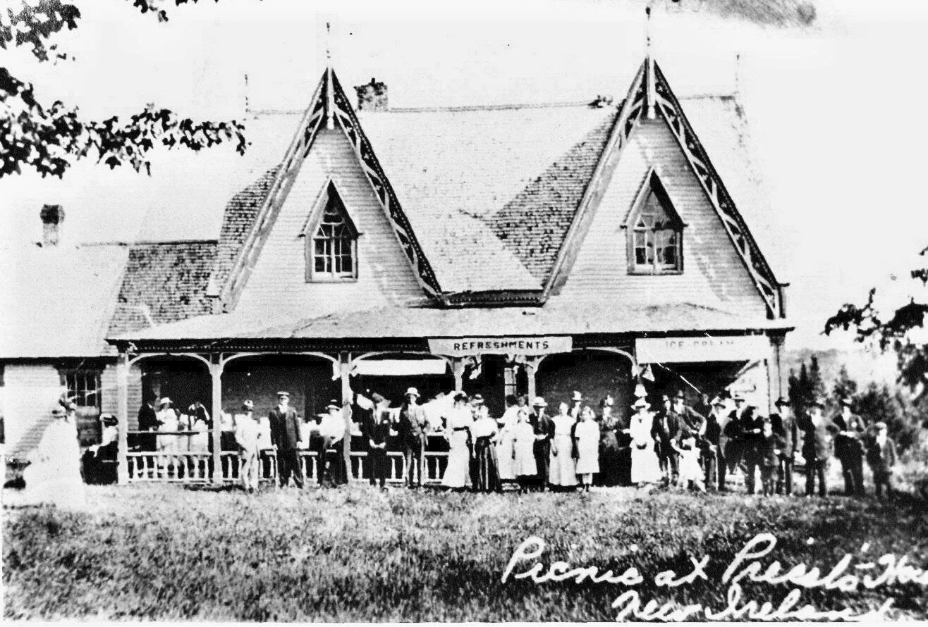 Picnic at New ireland rectory, from Albert County Museum Collection