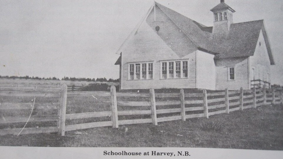 Harvey old school, burned 1941 from the John Whitmore Collection